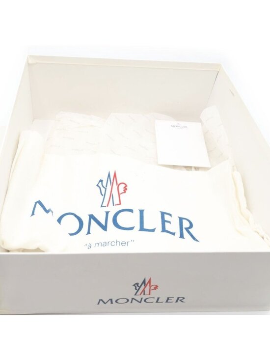 Moncler Down Lace Up Leather Boots Black main image 4